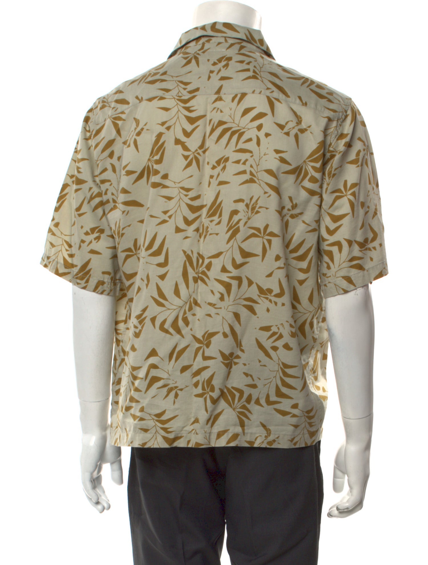 Saint Laurent Floral Print Short Sleeve Shirt